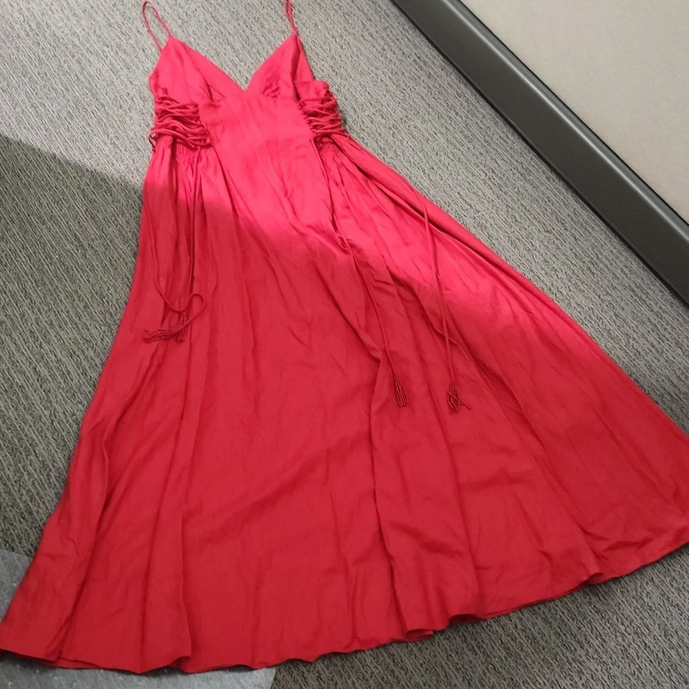 Farm Rio V Neck Sleeveless Midi Dress Size XL - Picture 3 of 16